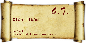 Oláh Tibád névjegykártya